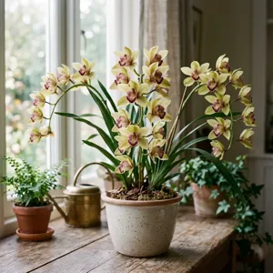Boat Orchid (Cymbidium spp.) plant profile thumbnail
