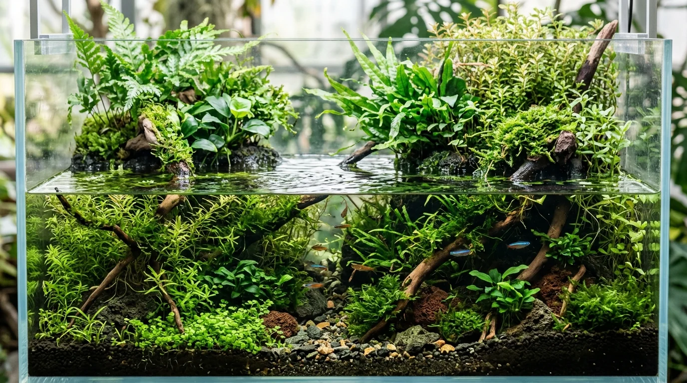 Emersed vs Submerged Plants in a Paludarium - Plant Care Guide