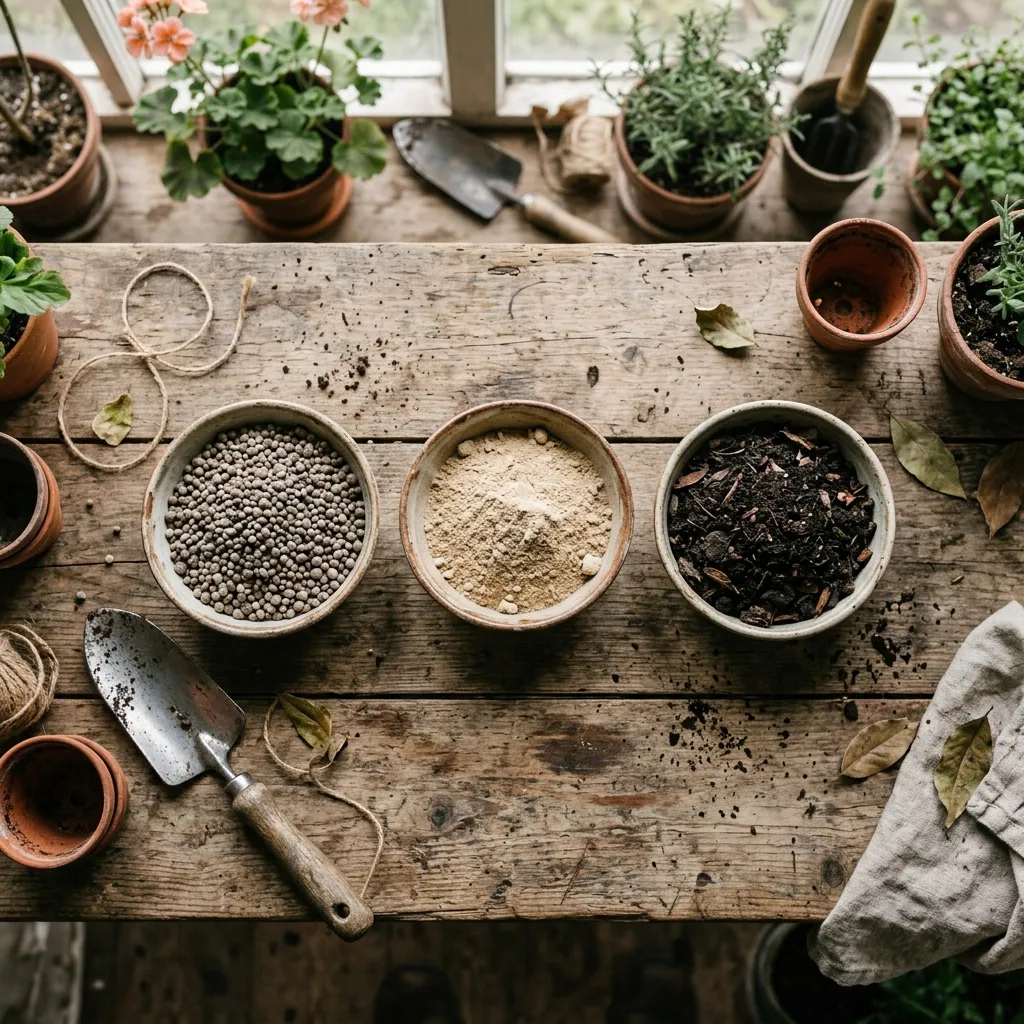 Comparison chart of common NPK fertilizer ratios
