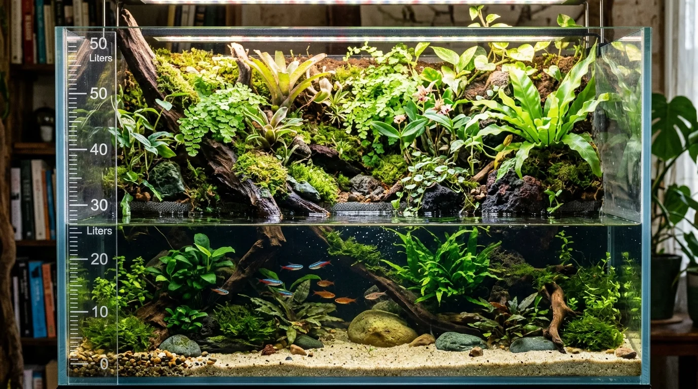 Paludarium Water Volume: Calculating Your Usable Aquatic Space - Plant Care Guide